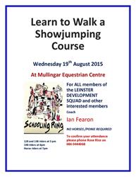 Learn to Walk a Showjumping Course