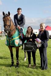 Gerard Clarke wins the Horseware/TRM National Grand Prix League at Omagh Show